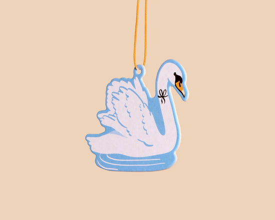 Swan Car Air Freshener - Blueberry Scent