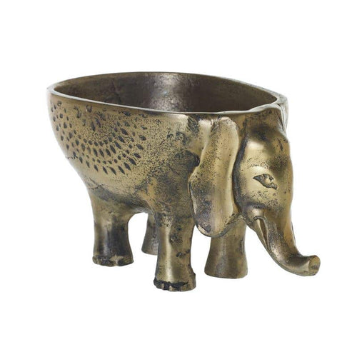 Gold Elephant Planter Pot