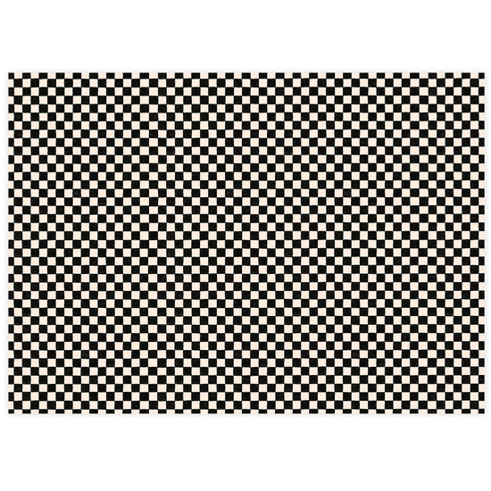 Black Checker Tissue Paper