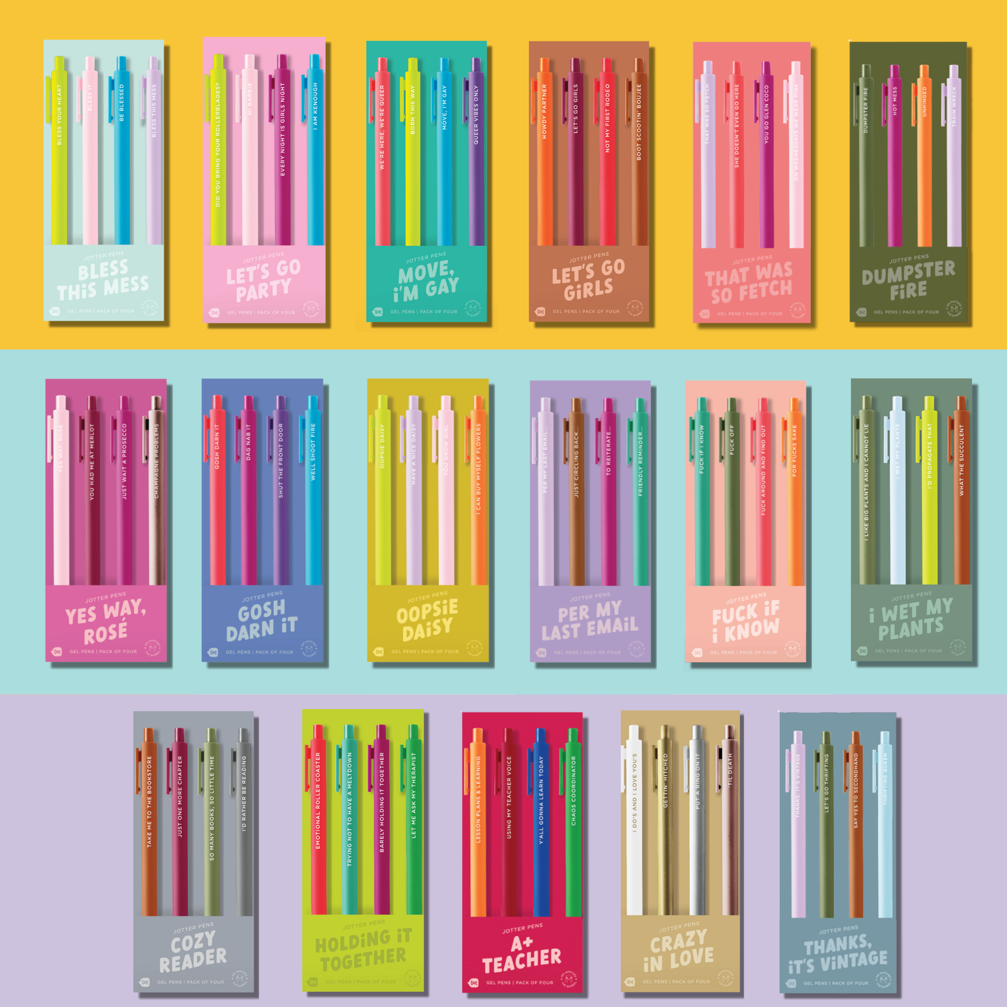 Jotter Sets - 4 Pack - I Wet My Plants