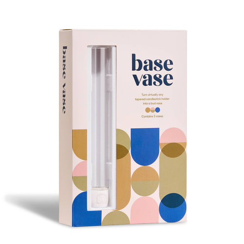 Clear Base Vase 3-Pack