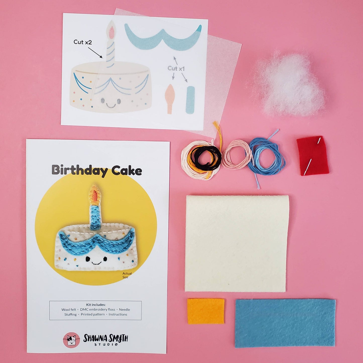 Birthday Cake DIY Felt Kit