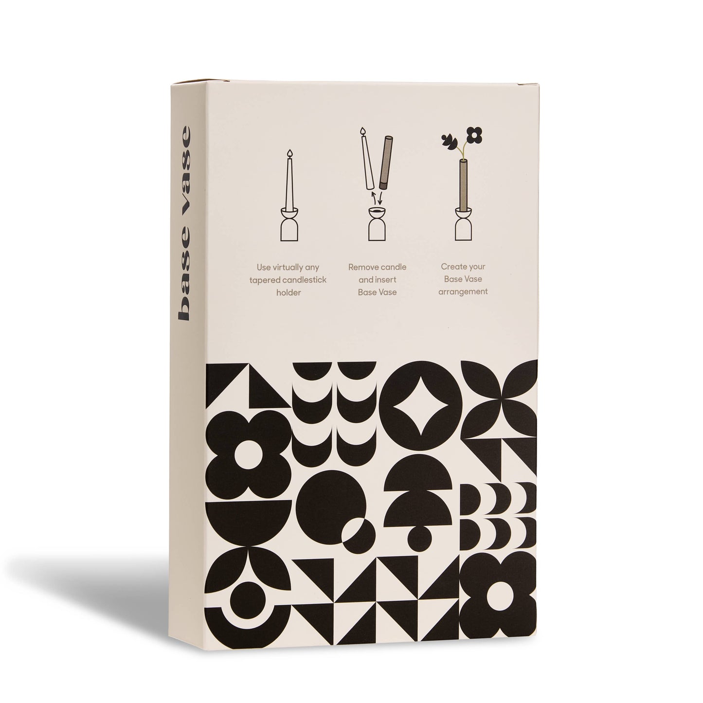 Black Base Vase 3-Pack
