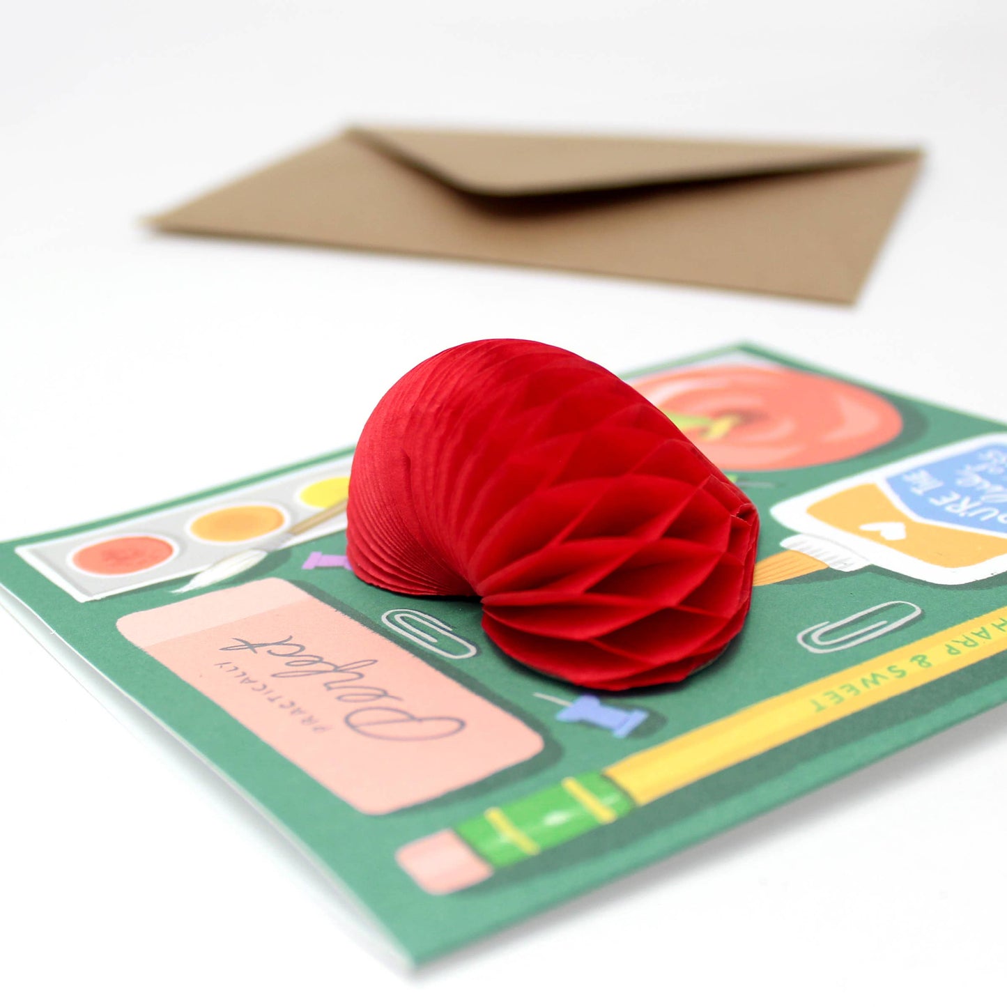 Pop-up Teacher Supplies Card