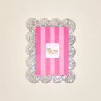 Mini Acrylic Picture Frame Magnet – Silver Glitter