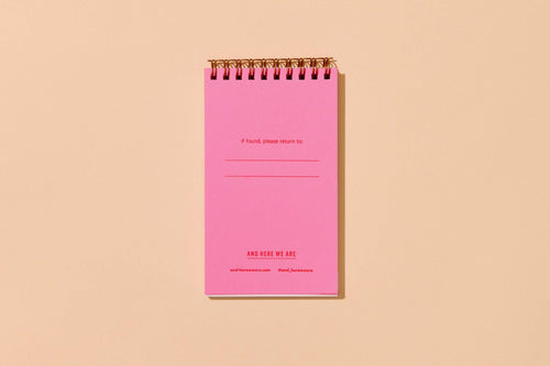 Goldfish Crackers Letterpress Spiral Pocket Size Notebook