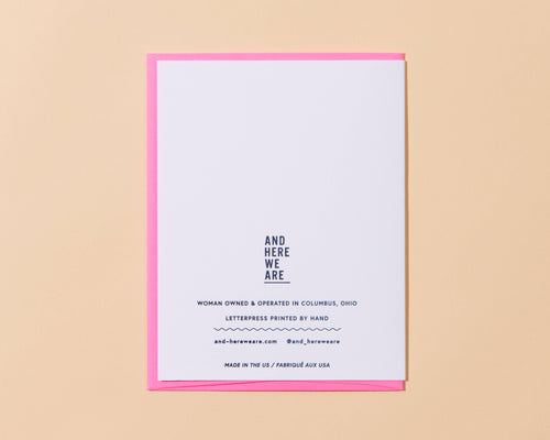 Hot Ass Mom Letterpress Greeting Card