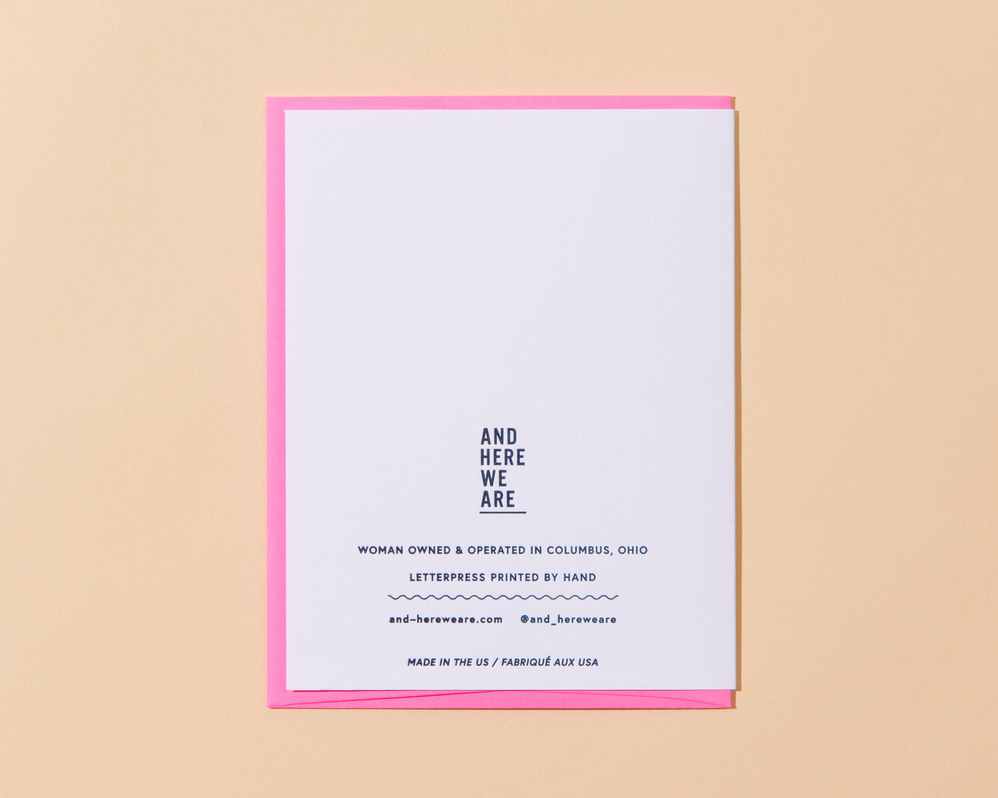 Hot Ass Mom Letterpress Greeting Card