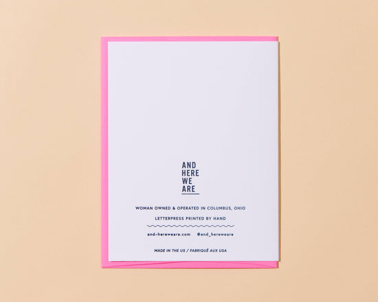 Hot Ass Mom Letterpress Greeting Card