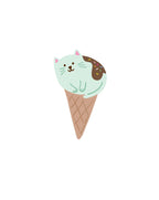 Ice Cream Cat Sticker