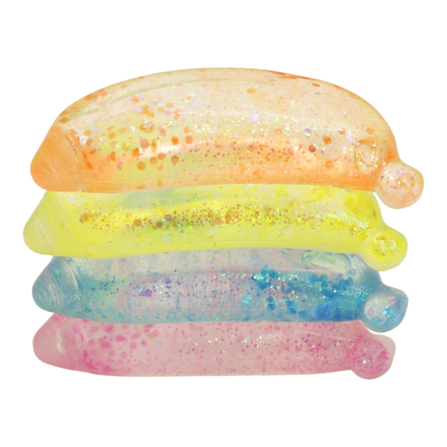 Glitter Banana Squishy Toy