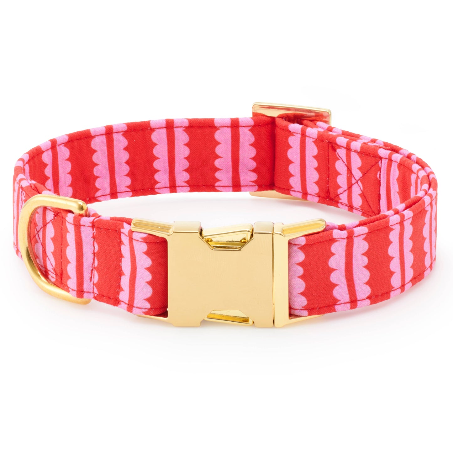 Scallop Stripe Dog Collar
