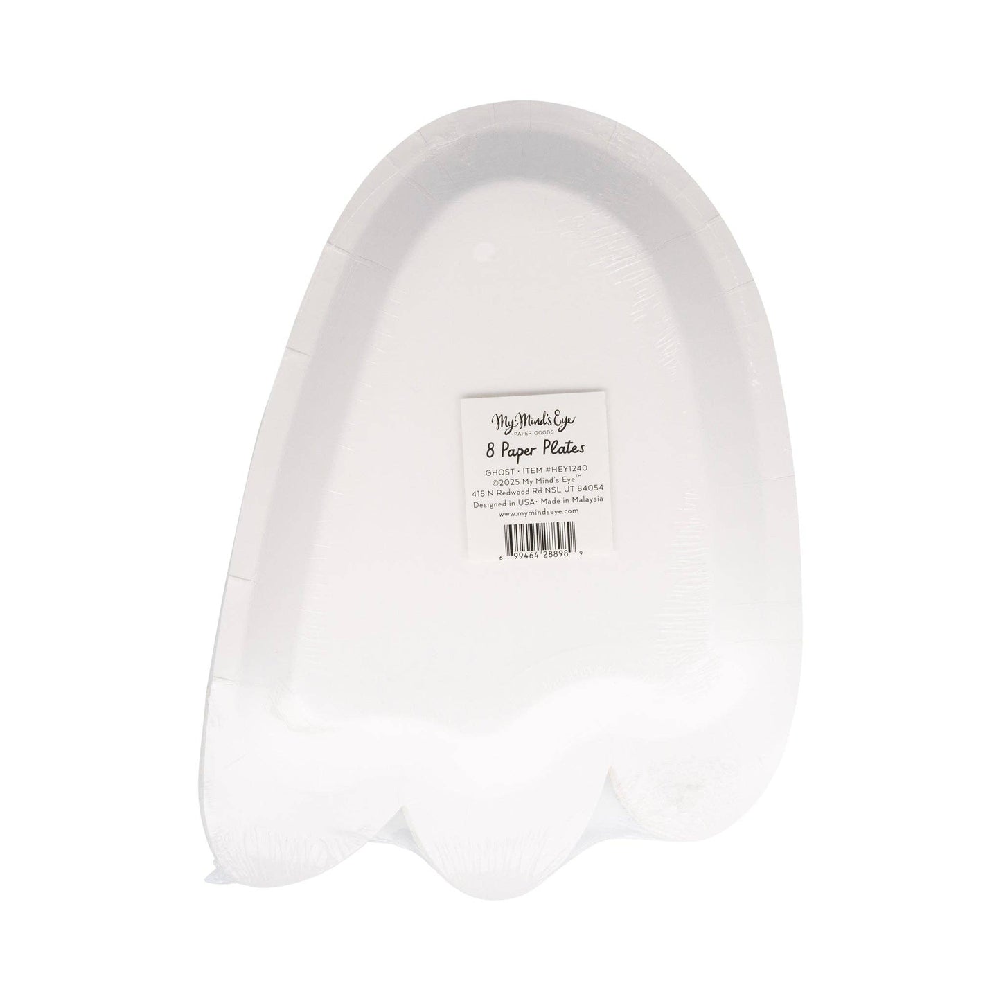 Ghost Shaped Paper Plates