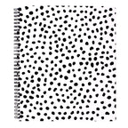 Large Spiral Notebook - Black Dots