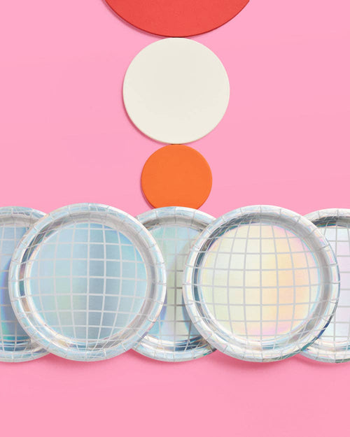 Disco Paper Plates - 25 Ct.