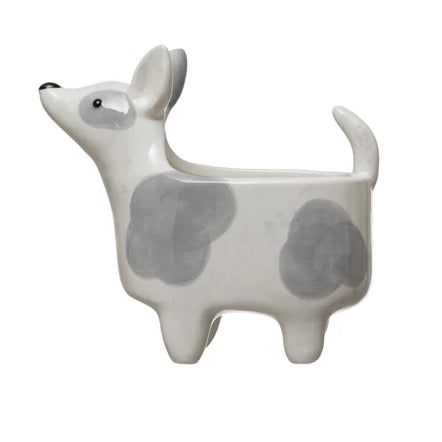 Ceramic Dog Planter Vase