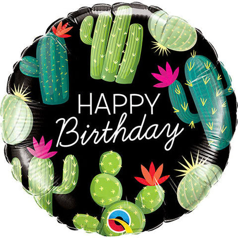Cactus Birthday Foil Balloon