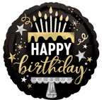 Black Foil Birthday Balloon