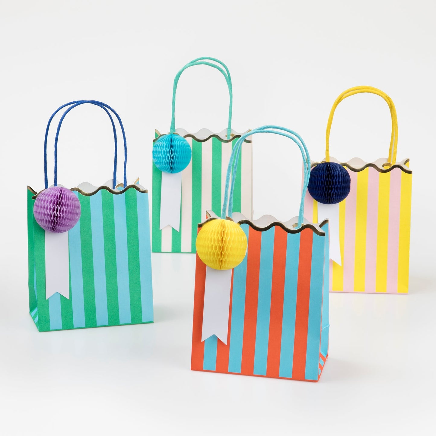 Stripe Party Bags - Set of 8