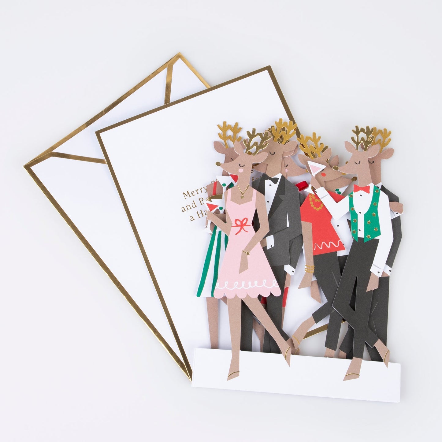 Reindeer Party Pop-up Card