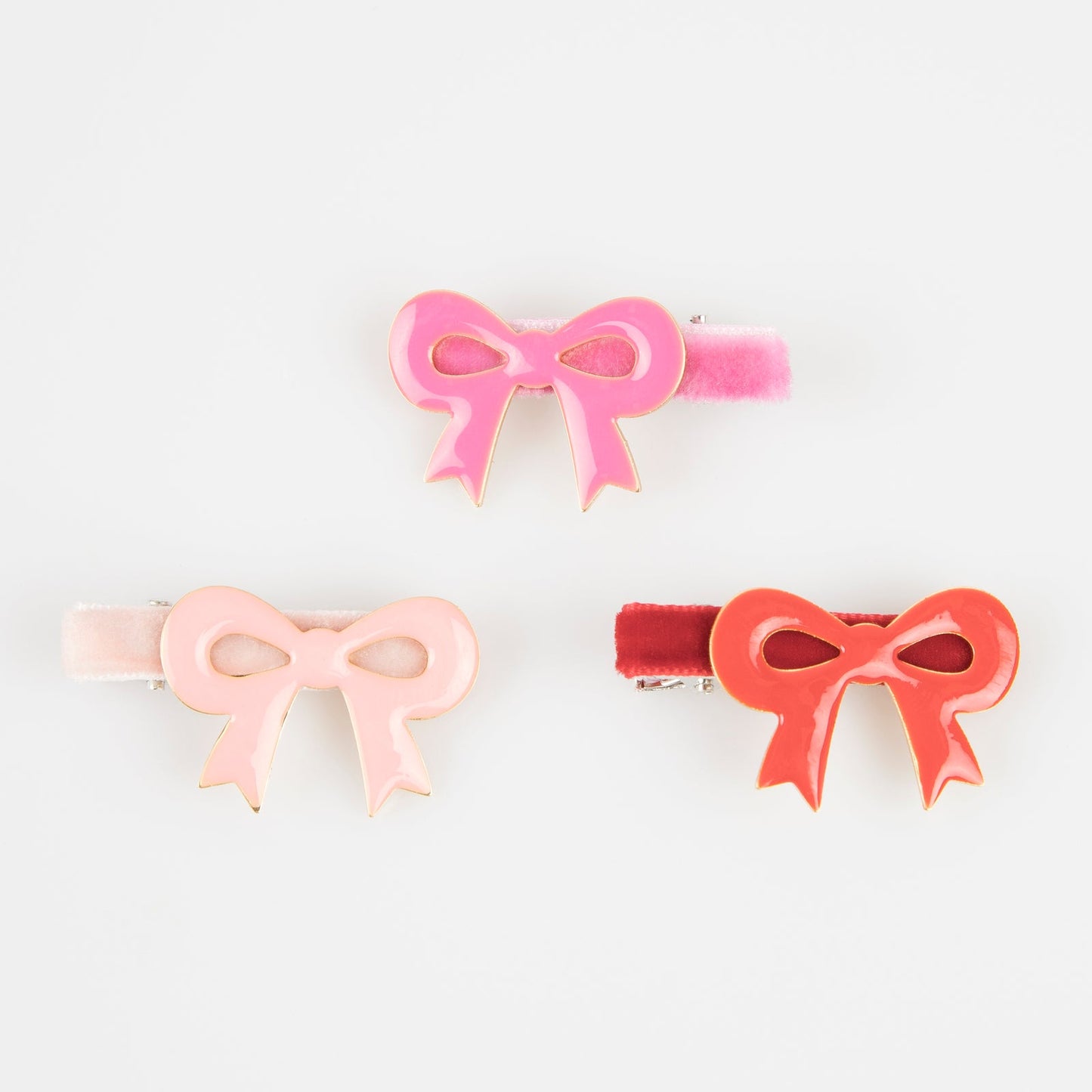 Valentine's Bow Hair Clips