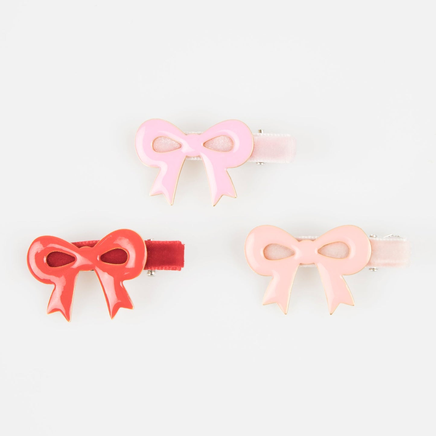 Valentine's Bow Hair Clips