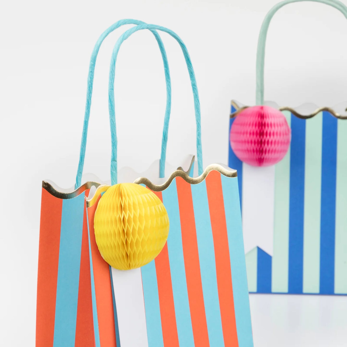 Stripe Party Bags - Set of 8