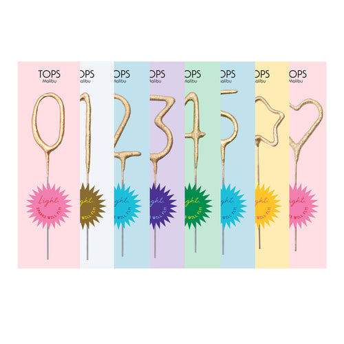 Mini Gold Number Sparkler