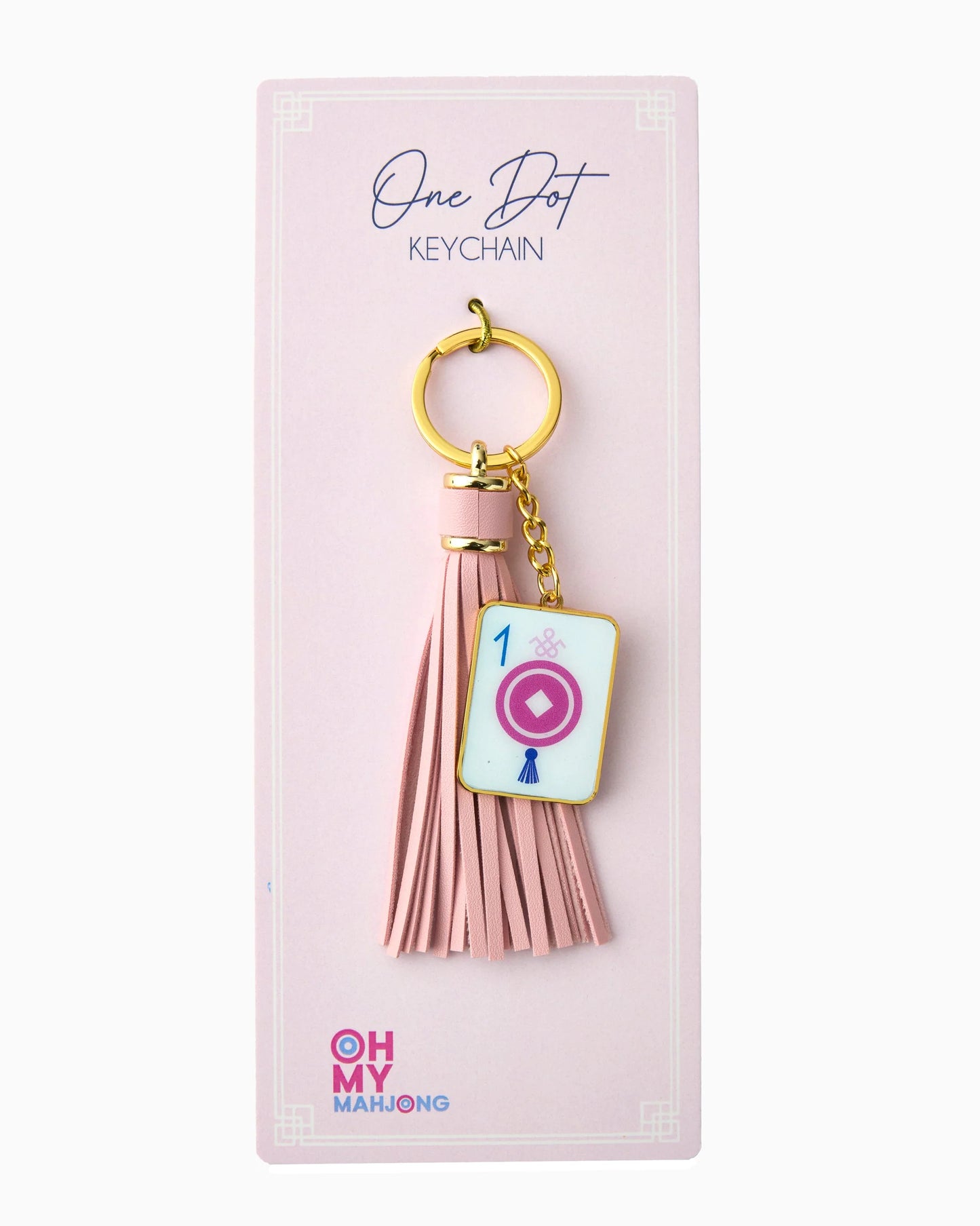One Dot Mahjong Keychain