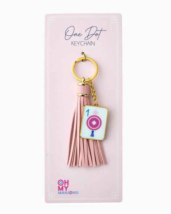 One Dot Mahjong Keychain