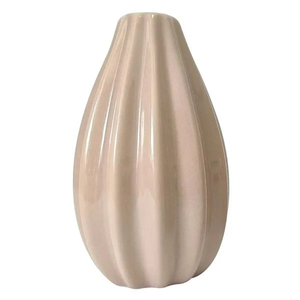 Ceramic Fluted Teardrop Vase