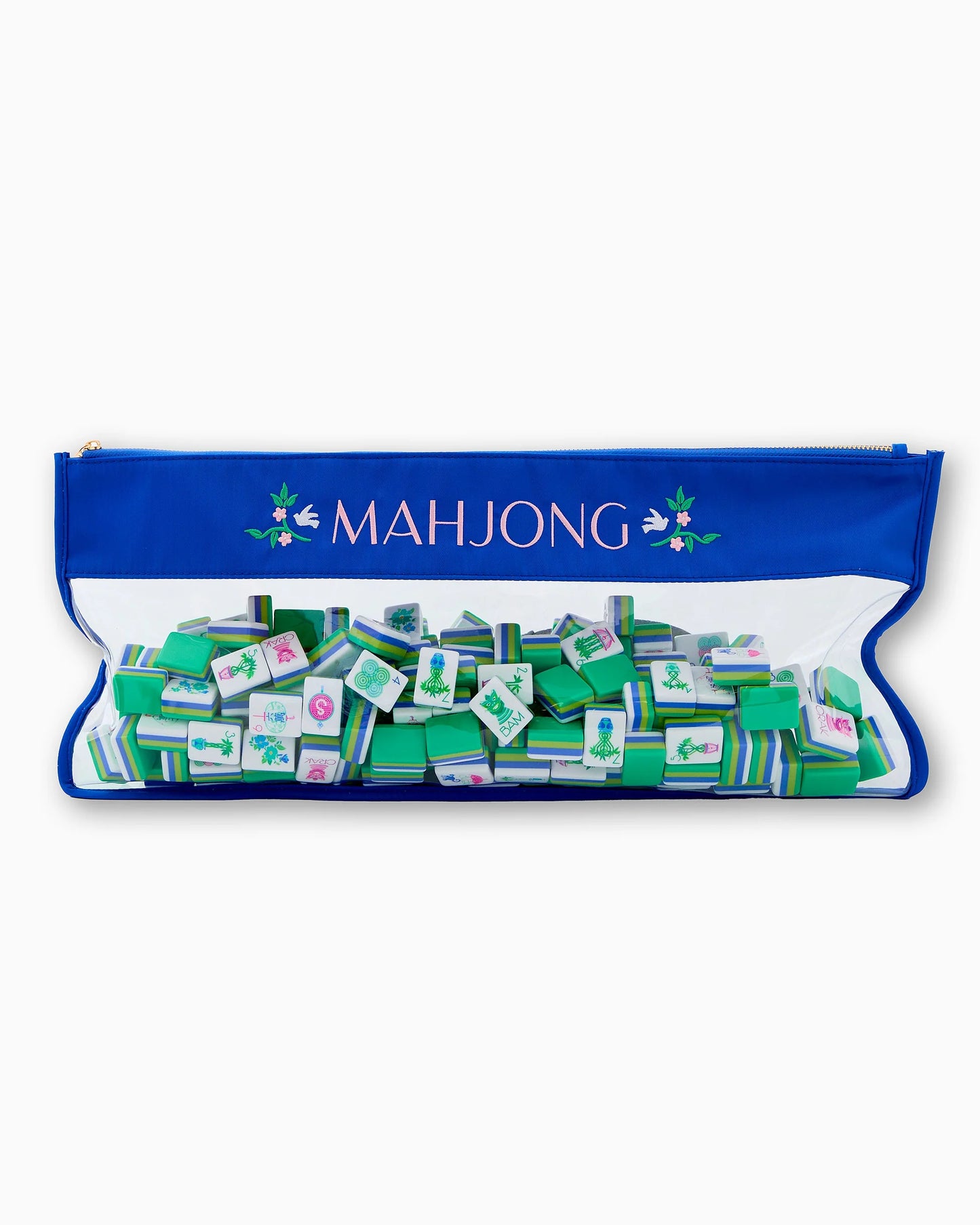 Royal Blue Mahjong Storage Bag