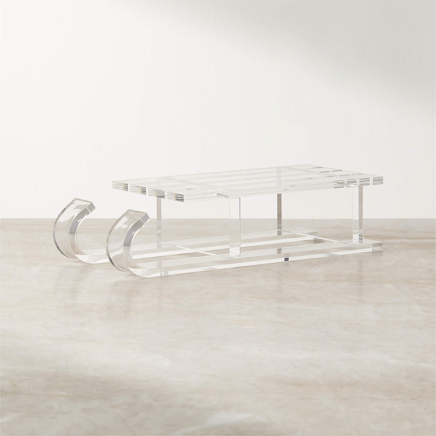 Clear Acrylic Modern Sleigh