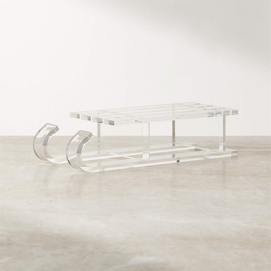 Clear Acrylic Modern Sleigh