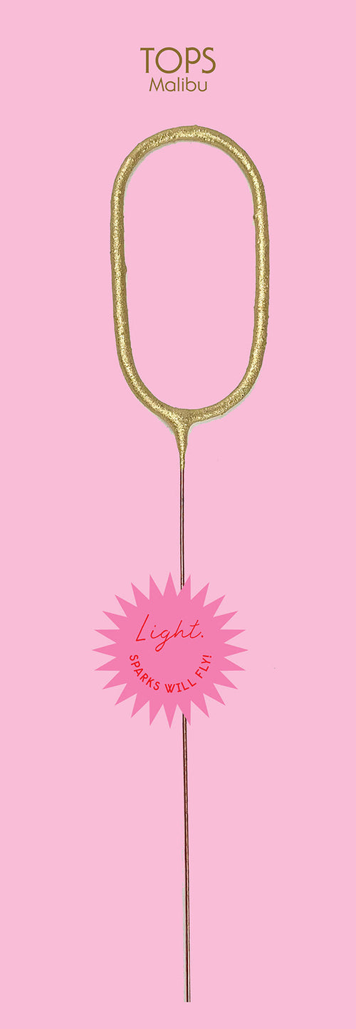 Giant Grande Golden Sparkler Wand - Number