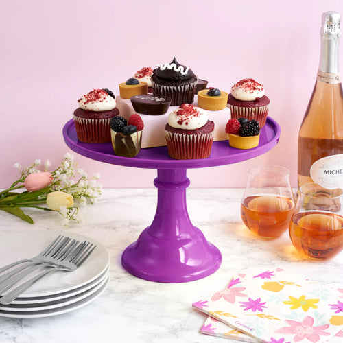 Melamine Cake Stand - Fuchsia