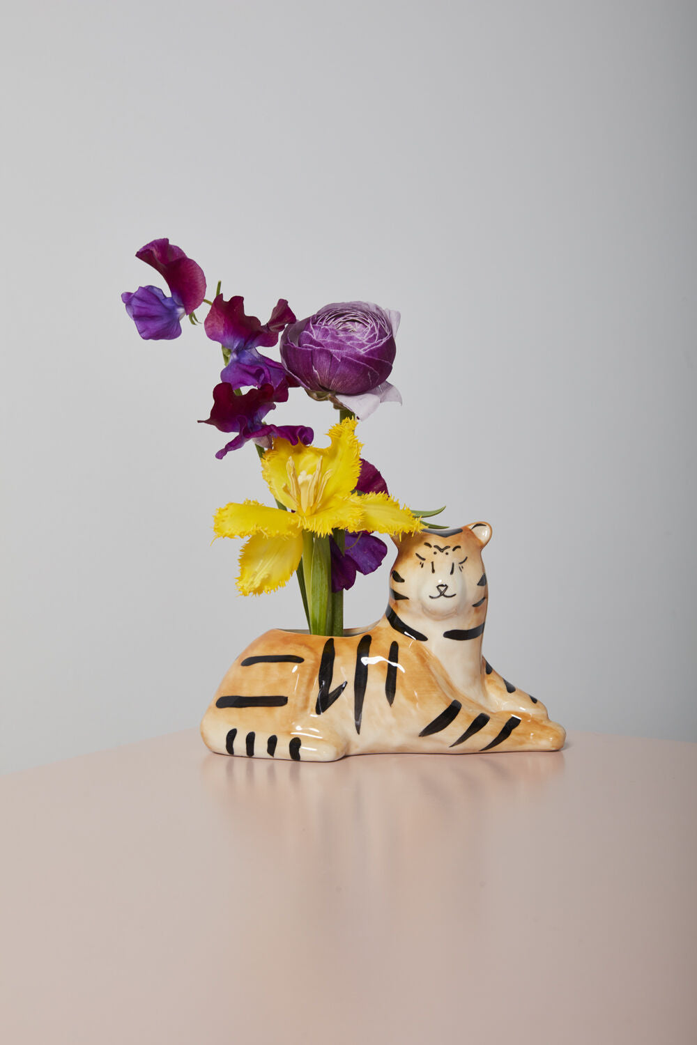 Untamed Ceramic Tiger Vase