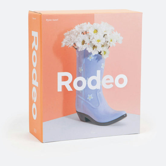 Cowboy Boot Vase - Lilac