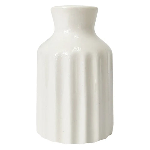 Ceramic Fluted Bud Vase