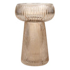 Fluted Glass Coupe Vase