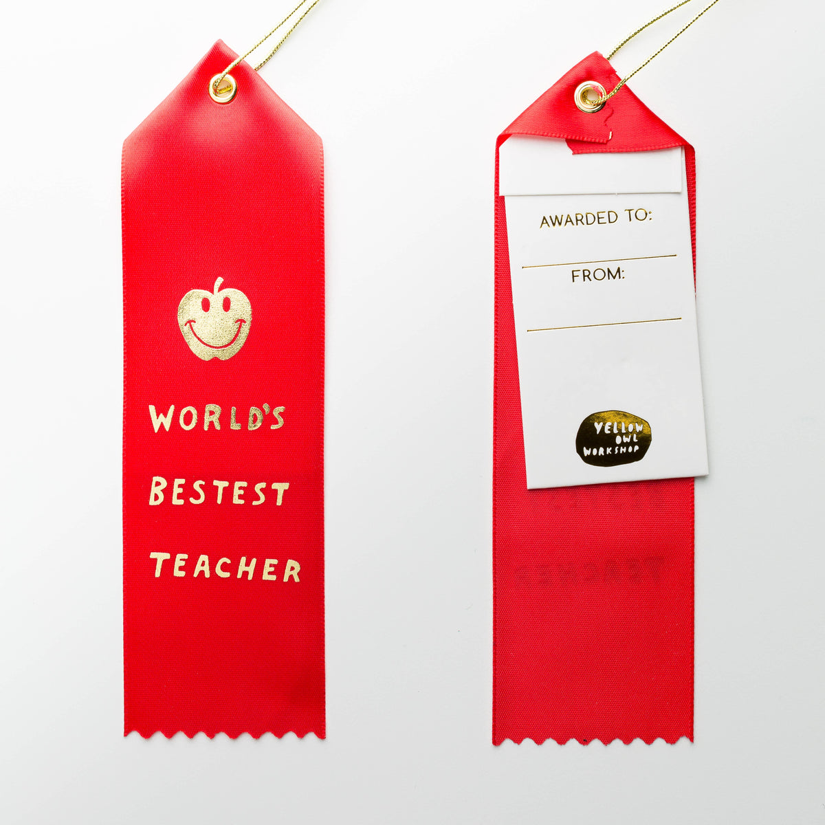World's Bestest Teacher Award Ribbon – RunningonBlooms