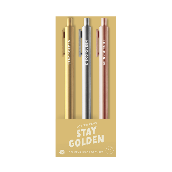 Jotter Sets - 3 pack - Stay Golden