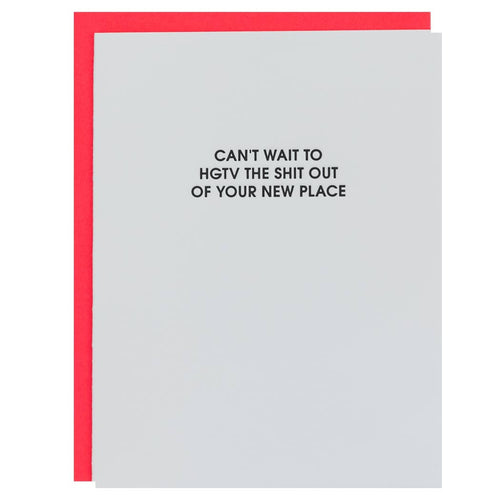 HGTV Your New Place Letterpress Card