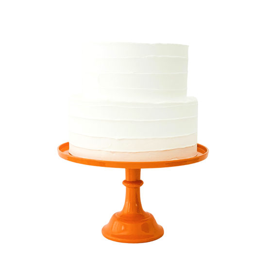 Load image into Gallery viewer, Orange Pedestal Cake Stand

