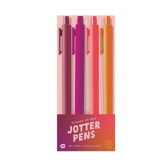 Gradient Jotter Sets 4 Pack: Shades of Red