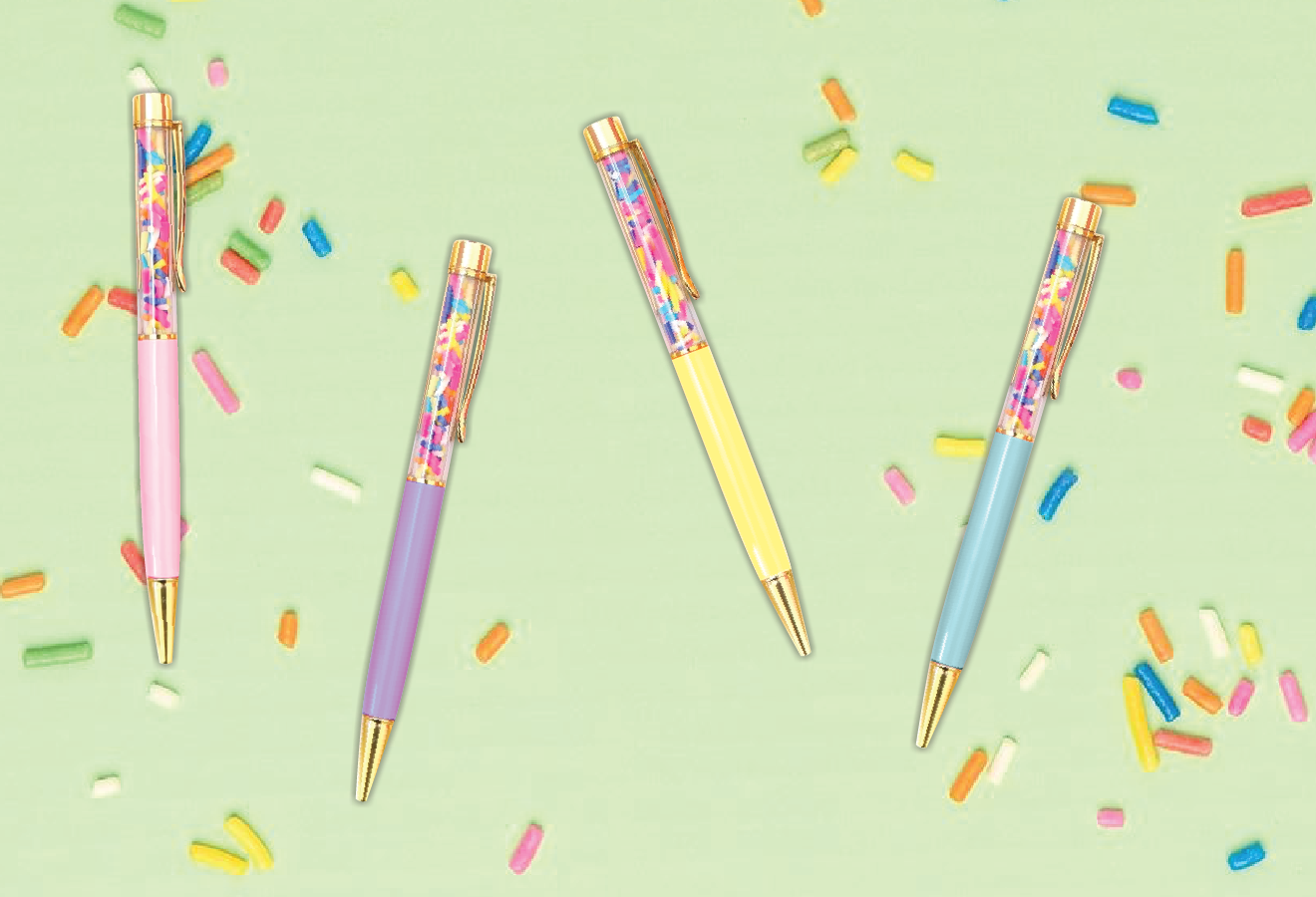 Confetti Pen Set-4 Pack