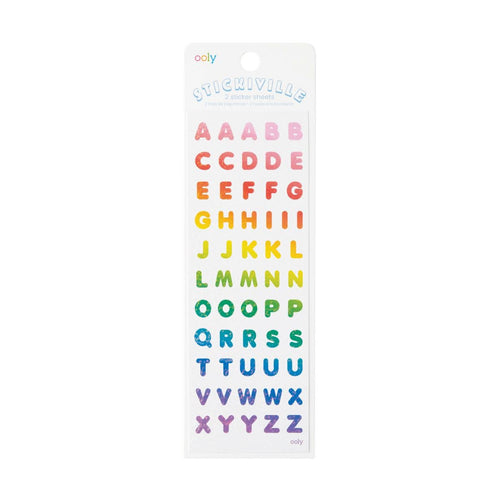 Stickiville Rainbow Letters Sticker Pack