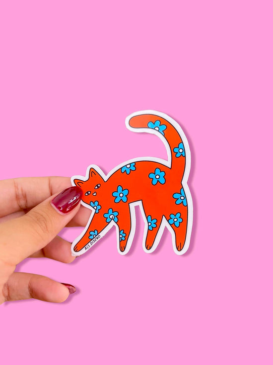 Orange Cat Sticker