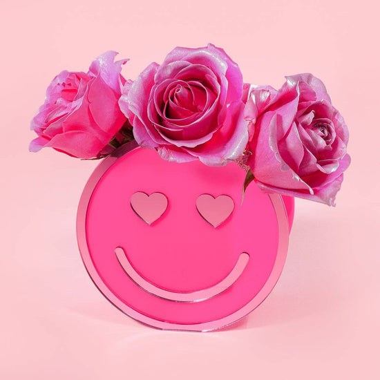 Happy Vase - Hot Pink