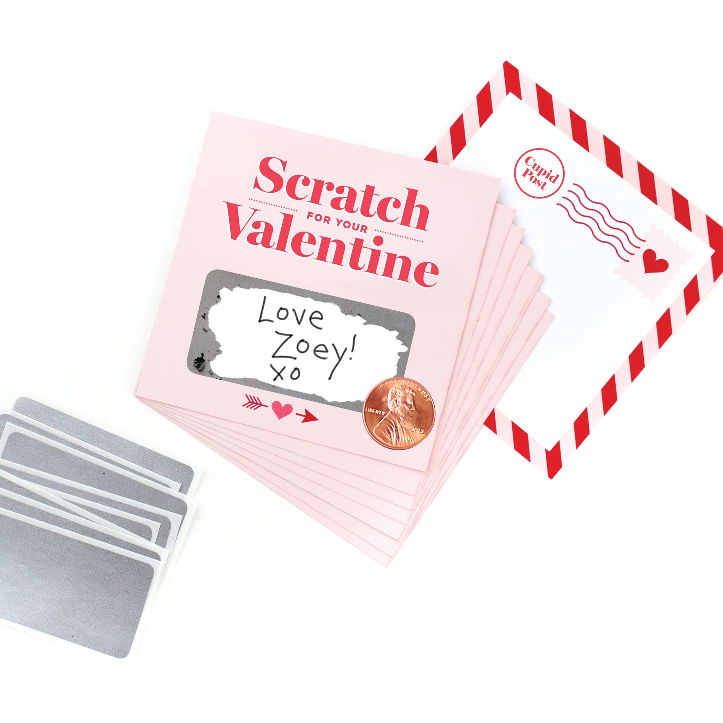 Scratch-off Valentines - Pink